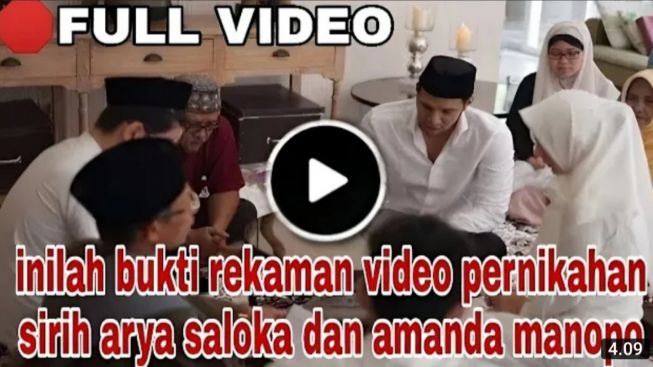 CEK FAKTA: Tersebar! Bukti Rekaman Video Pernikahan Siri Arya Saloka dan Amanda Manopo