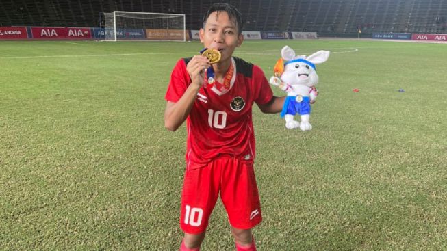 Gol Gelandang Persib Bandung jadi Pengunci Kemenangan Sekaligus Menutup Laga Final SEA Games 2023 antara Timnas Indonesia U22 vs Thailand