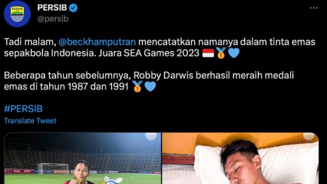 Unggah Persamaan Beckham Putra Nugraha dengan Legenda Persib Bandung, Begini Respon Bobotoh