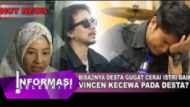 CEK FAKTA: Akui Natasha Rizki Baik, Vincent Amat Kecewa pada Desta lantaran Gugat Cerai sang Istri