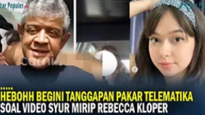 Tanggapan Lengkap Pakar Telematika Soal Video Syur 47 Detik Mirip Rebecca Klopper, Abimanyu: Identik Sekali