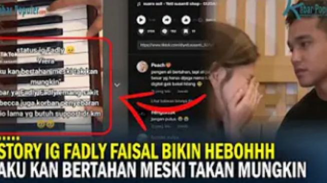 HEBOH! Fadly Faisal Bikin Story IG 'Aku kan Bertahan, Meski Takkan Mungkin', Kode Tinggalkan Rebecca Klopper?