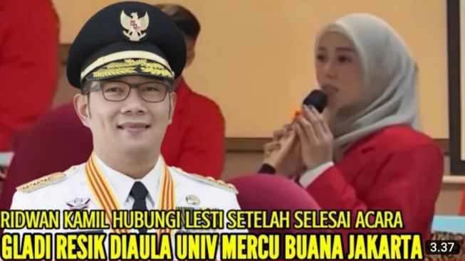 CEK FAKTA: Hari Ini, Ridwan Kamil Minta Lesti Kejora Bangun Provinsi Jawa Barat Bersamanya setelah Jadi Sarjana Nanti