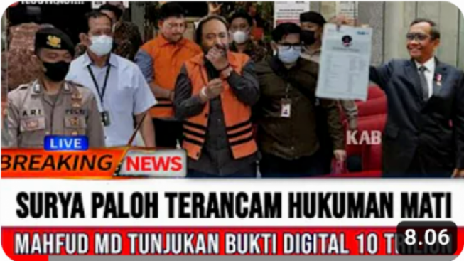Cek Fakta: Surya Paloh Terancam Hukuman Mati, Mafud MD Tunjukkan Bukti Digital Kasus Korupsi BTS 10 Triliun