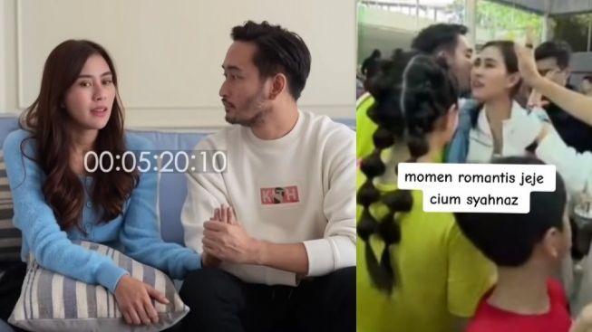 Jeje Govinda Cium Syahnaz Sadiqah saat akan Main Tenis: Pada Akting yahh. . .
