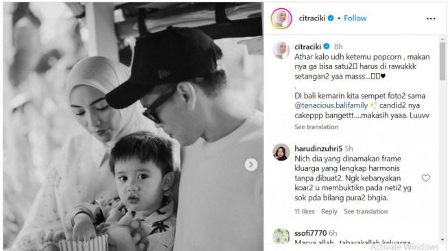 Citra Kirana Bagikan Momen Romantis, Netizen Malah Colek Wenny Ariany: sholehah makanya yang ono kebakaran