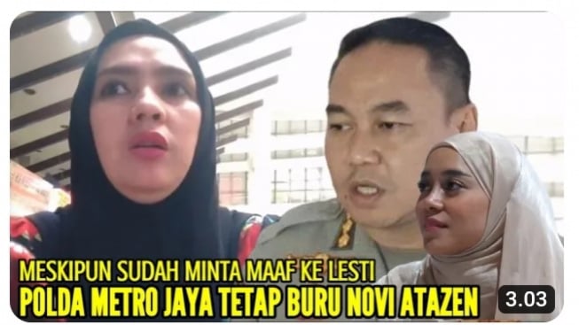 Novi Atazen Diburu Polda Metro Jaya Usai Hujat Lesti Kejora, 5 Tahun Penjara Menanti, Benarkah?