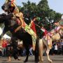 Kesenian Tradisional Tari Umbul dan Kuda Ronggeng Ramaikan Acara Karnaval di Alun-Alun Sumedang