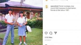 Gaya Keren Siswa SMA di Bali Tahun 1987 Ini Jadi Sorotan Publik, Diklaim Mirik Dilan dan Milea