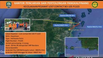 Polri Selidiki Helikopter Polisi Hilang Kontak di Bangka Belitung