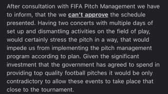Begini Isi Surat Balasan FIFA Terkait Penggunaan Stadion yang Akan Dipakai untuk Piala Dunia U-20