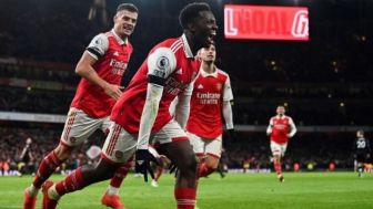 Arsenal vs Man United: Nketiah Jadi Pahlawan Kemenangan The Gunners