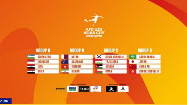 Hasil Drawing Piala Asia U-20 2023: Indonesia Masuk Grup Yang ...