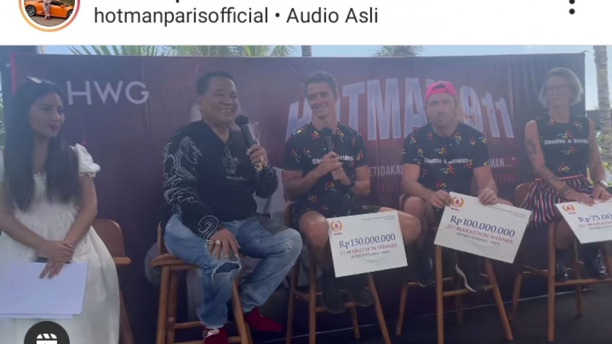 Tangkapan Layar Instagram Hotman Paris dalam acara Hotman 911 di ATLAS Beach, Bali. [Instagram]