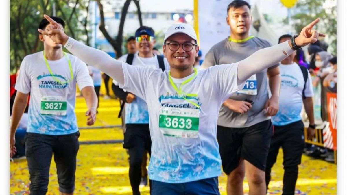 Wakil Walikota Tangsel, Pilar Saga mengikuti Tangsel Marathon [Instagram]