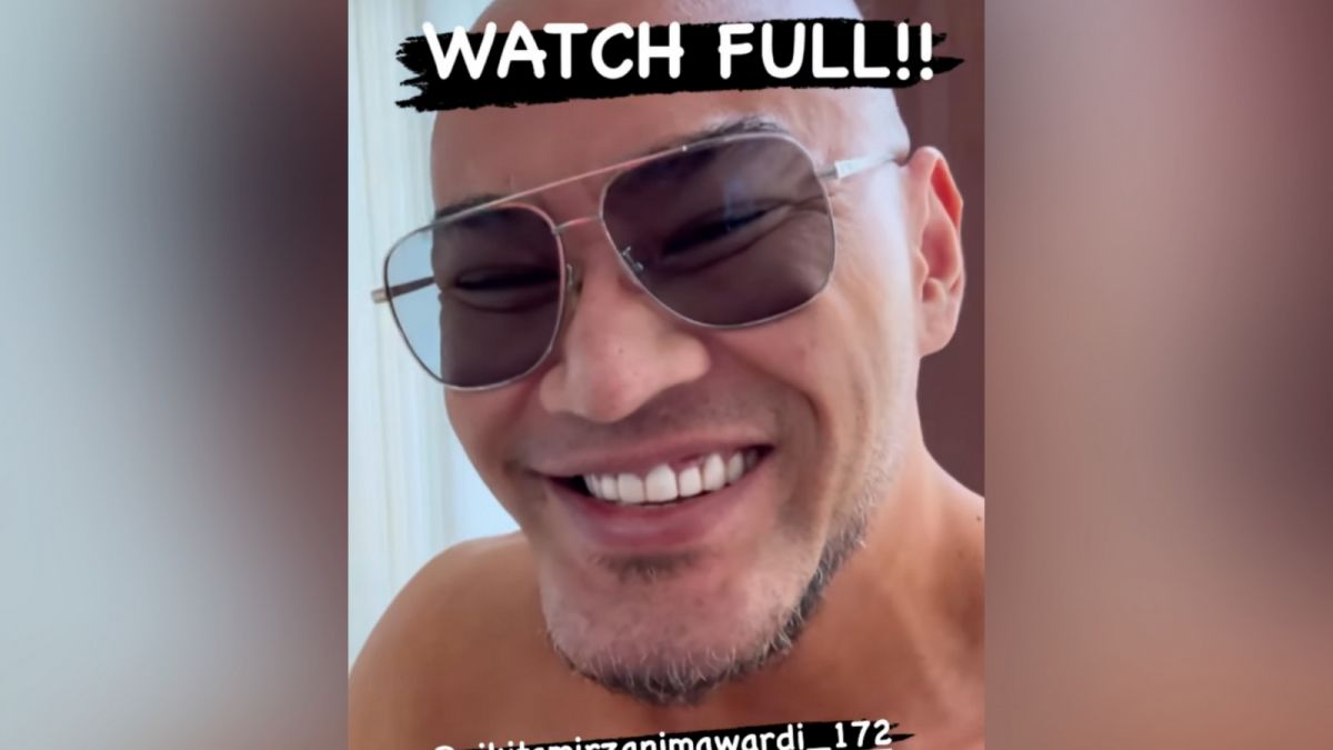 Tangkapan layar Deddy Corbuzier tertawa setelah menantang Nikita Mirzani ribut [Instagram]