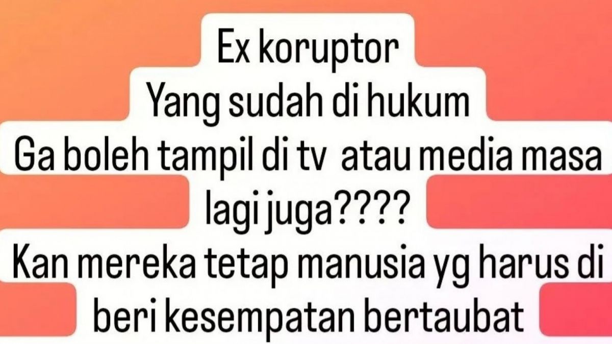 Potongan Unggahan Aldi Taher [Instagram]