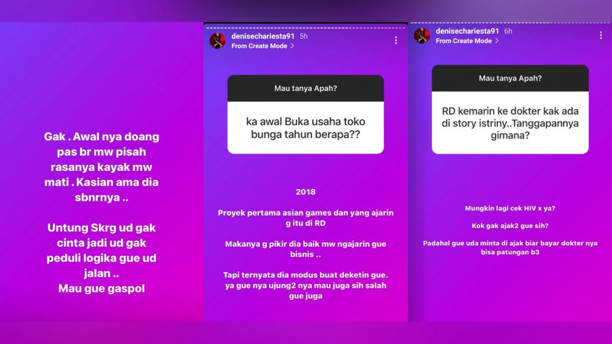 Kolase Cuapan Denise Chariesta [Instagram]