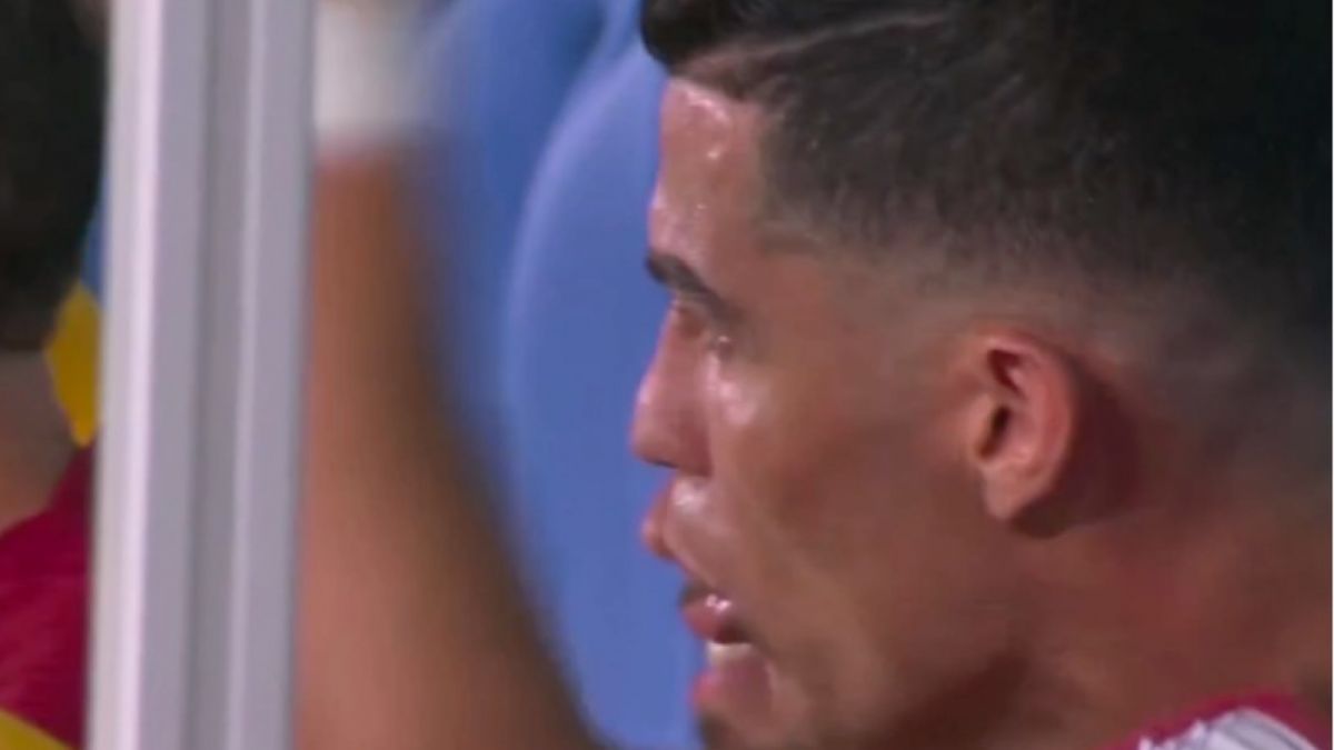 Reaksi Ronaldo melihat selebrasi Osman Bukari. (AFP)