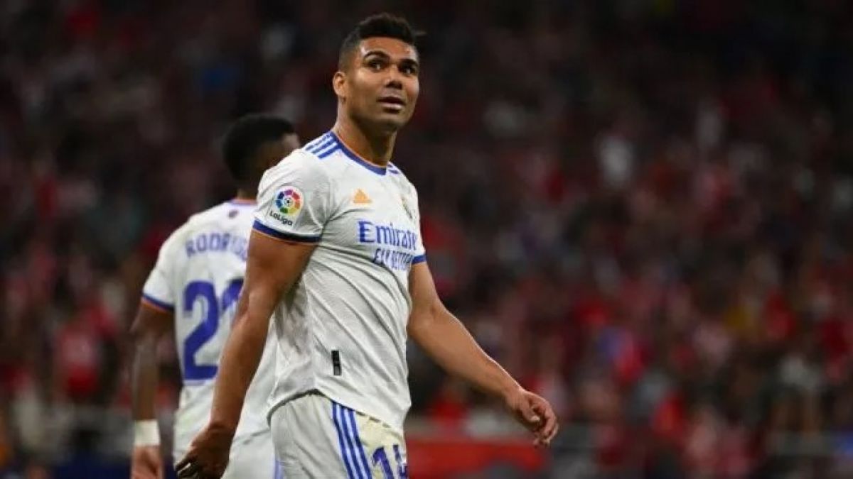 Casemiro saat masih berseragam Real Madrid. (AFP)