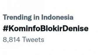 Taggar #KominfoBlokirDenise Jadi Trending Twitter, Denise Chariesta Tertawakan RD yang Dituding Sewa Buzzer