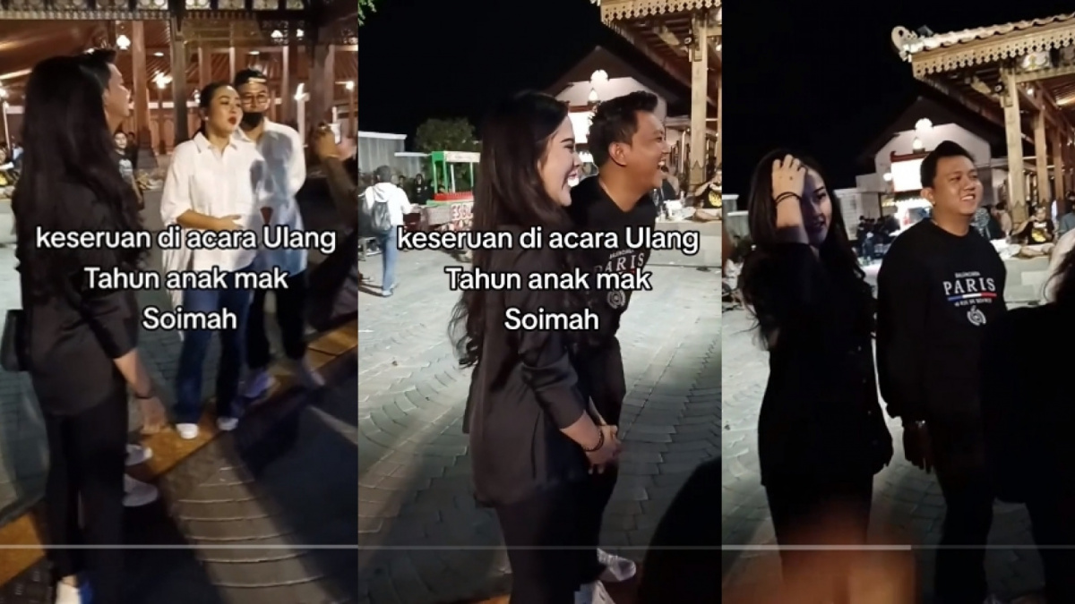 Penampilan Bella Bonita di acara ultah anak Soimah [TikTok/@kawe_kim]