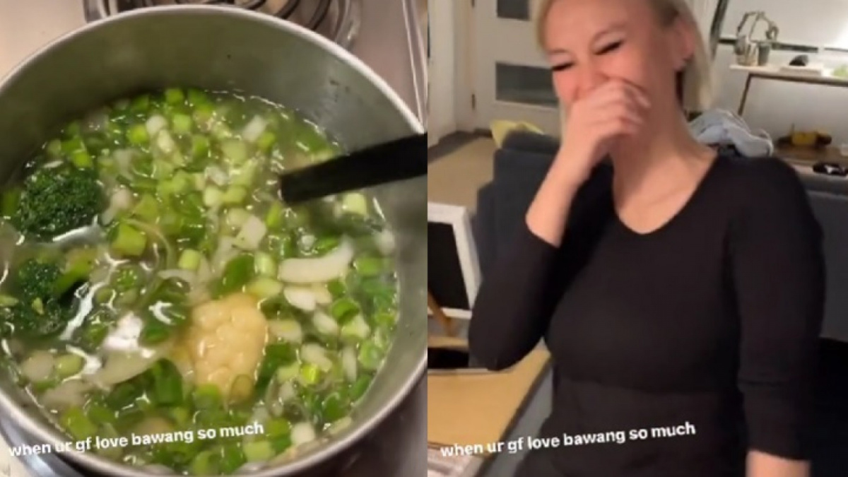 Agnez Mo masak diprotes pacar [TikTok/@agnezzmo.indonesia]