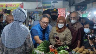 Kunjungan Menteri Perdagangan ke Kosambi, Harga Cabe Rawit Merah Melambung