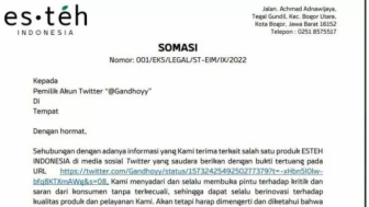 Isi Surat Somasi Es Teh Indonesia pada Pelanggan yang Mengkritiknya