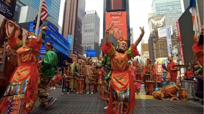 Flash Mob Angklung Memukau di Amerika Serikat