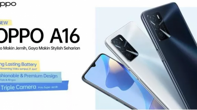 Oppo A16 yang Turun Harga Jadi Rp 1 Jutaan, Bagaimana Spesifikasinya?