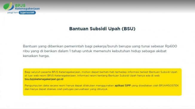 Pakai NIK lewat BPJS Ketenagakerjaan, Cara Cek BSU 2022