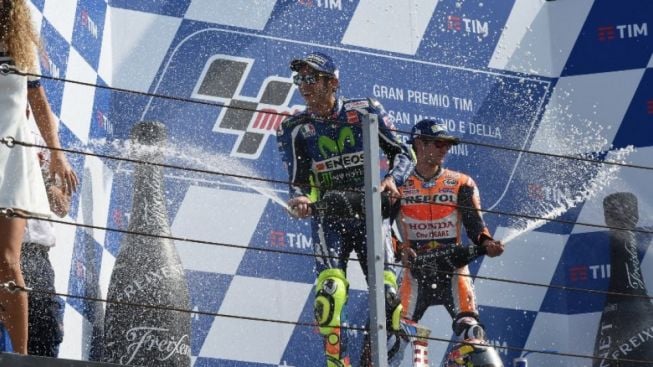 Paling Sering Valentino Rossi! Ini Pembalap yang Pernah Kunci Gelar di MotoGP Malaysia