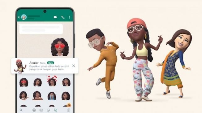 Fitur Avatar Hadir di Aplikasi Pesan Instan WhatsApp