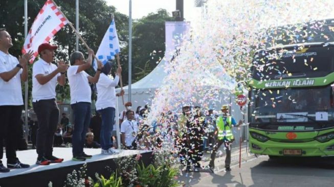 Pertamina Mengerahkan 64 Unit Bus Mudik Gratis BUMN