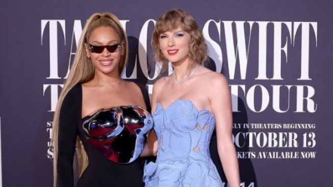 Fans Sambut Kehebohan Film Perdana Taylor Swift 'The Eras Tour' Beyonce Ikutan Nonton