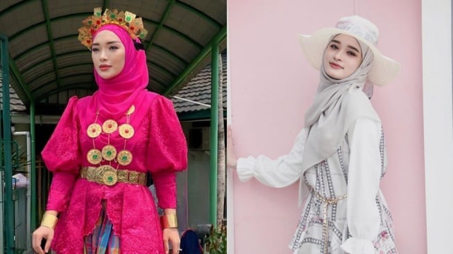 Zaskia Gotik Belajar Pakai Hijab, Penampilannya Bikin Pangling: Eh Kirain Inara Rusli