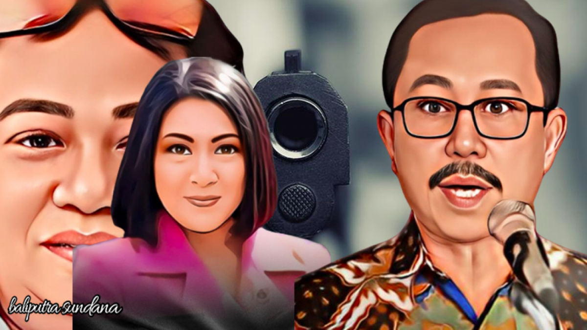 Dua tersangka pembunuh Brigadir J, Kuat Maruf dan istri Ferdy Sambo, Putri Candrawatahi seta Ketua Komnas HAM Taufan [Twitter Komnas HAM, istrimeda, @kadivpropam]