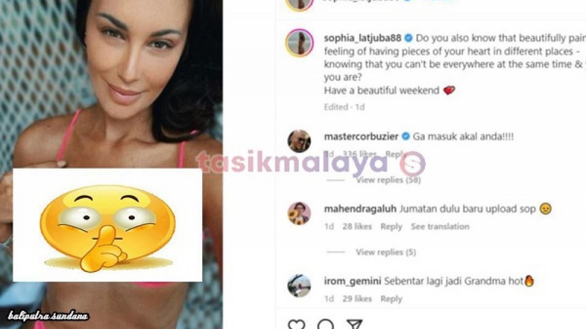 Seksinya Sophia Latjuba Pamer Body Berbikini Pink, Deddy Corbuzier sampai Mikir Gini [instagram/@sophia_latjuba88]