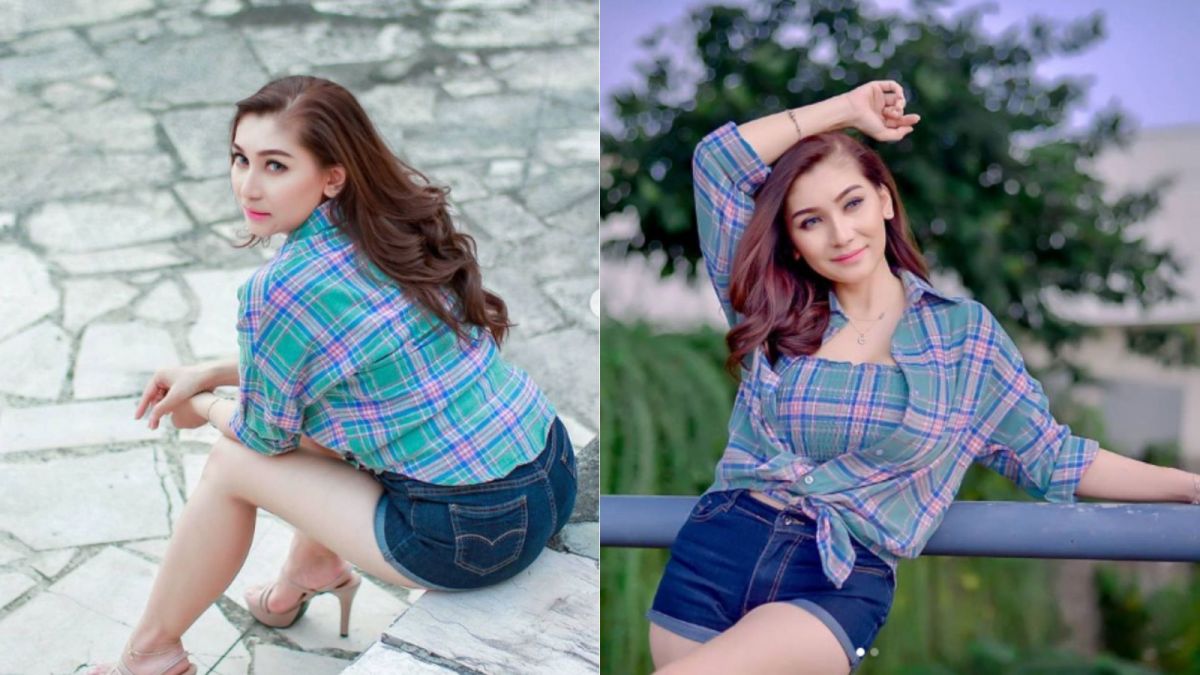 Kolase foto artis sekaligus model cantik dan seksi Baby Margaretha yang kabarnya jarang disentuh oleh suami pasca melahirkan anak pertamanya. [Instagram/babymargaretha1]