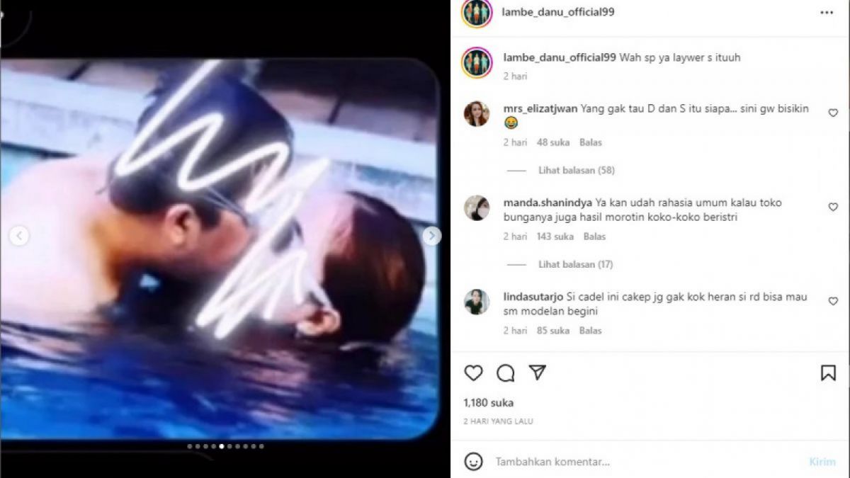 Beredar foto syur yang diduga Sunan Kalijaga dengan Denise Chariesta. [Instagram/lambe_danu_official99]