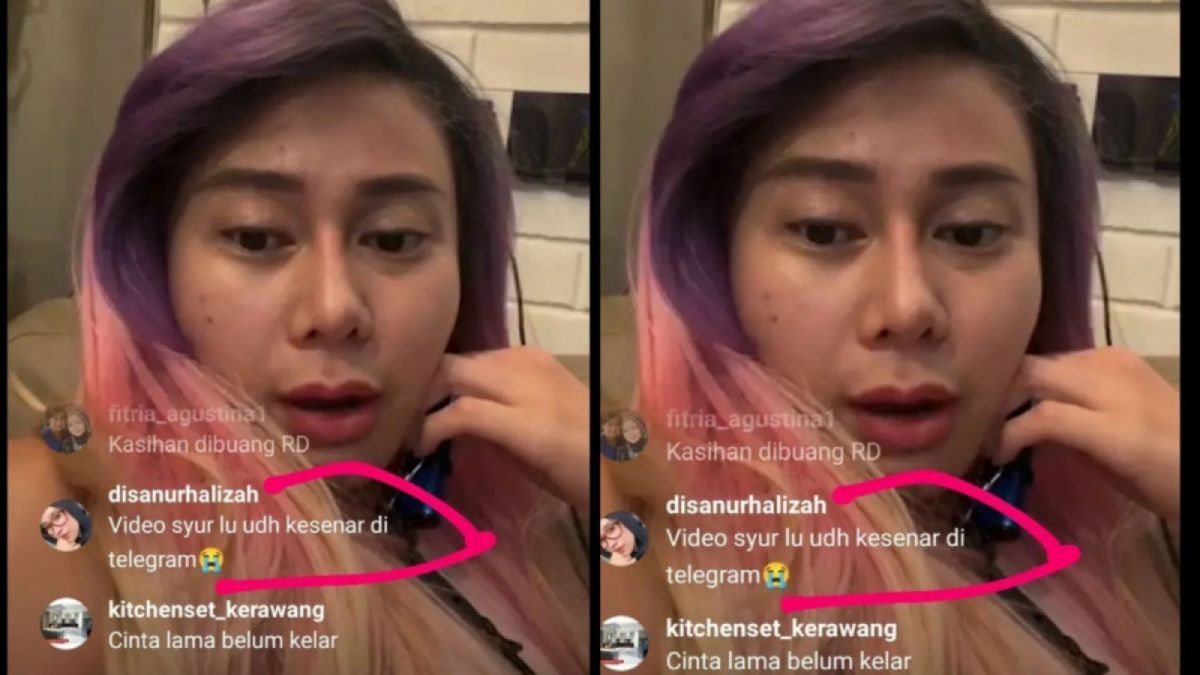 Tangkapan layar Denise Chariesta yang mendapatkan informasi video syurnya dengan RD telah bocor di Telegram. [Instagam/denisechariesta91]