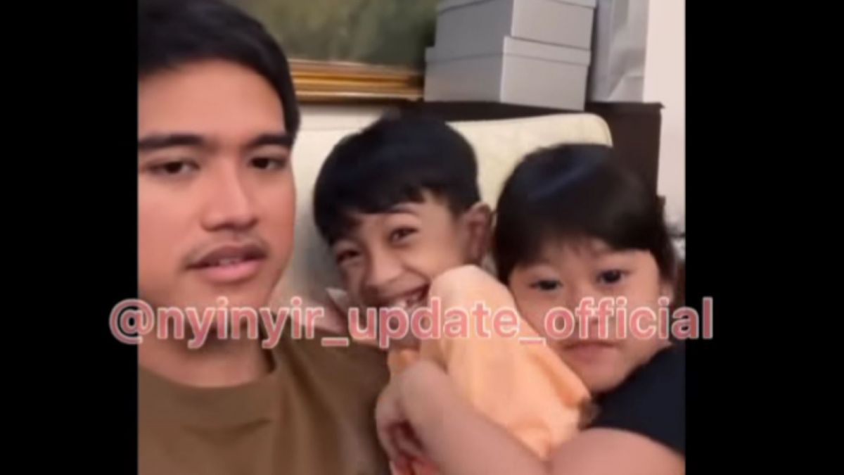 Tangkapan layar cuplikan rekaman Jen Ethes ucapkan selamat nikah ke Kaesang tapi bikin geleng-geleng kepala lantaran reaksinnya mirip Gibran. [Instagram]