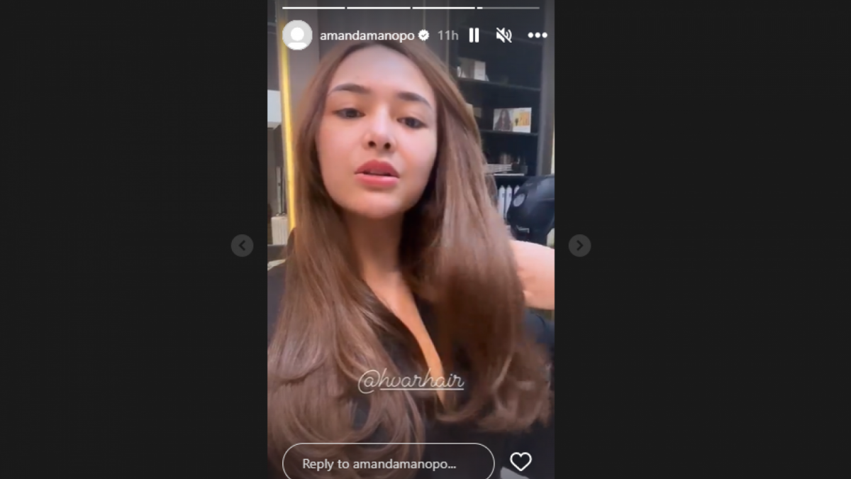 Amanda Manopo ubah gaya rambut [Screenshot Instagram/amandamanopo]
