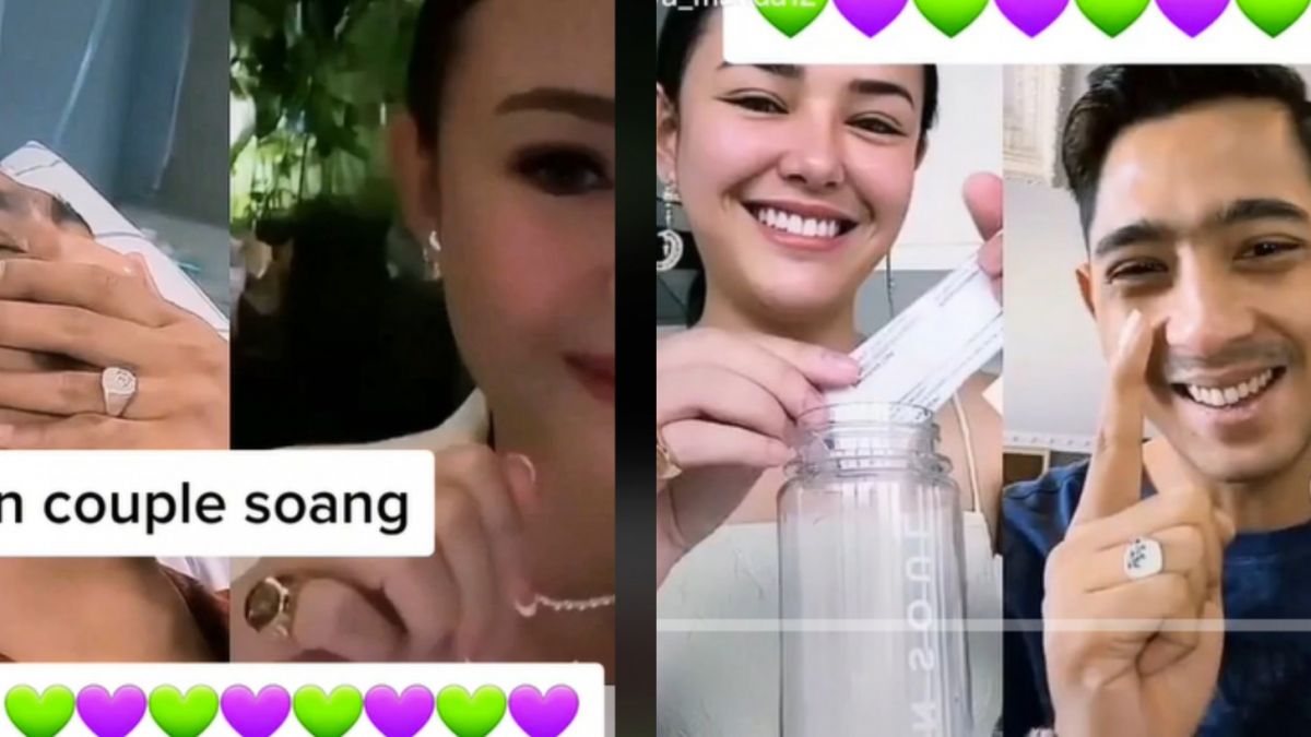 Amanda Manopo dan Arya Saloka pakai cincin couple [TikTok @amanda_arya]