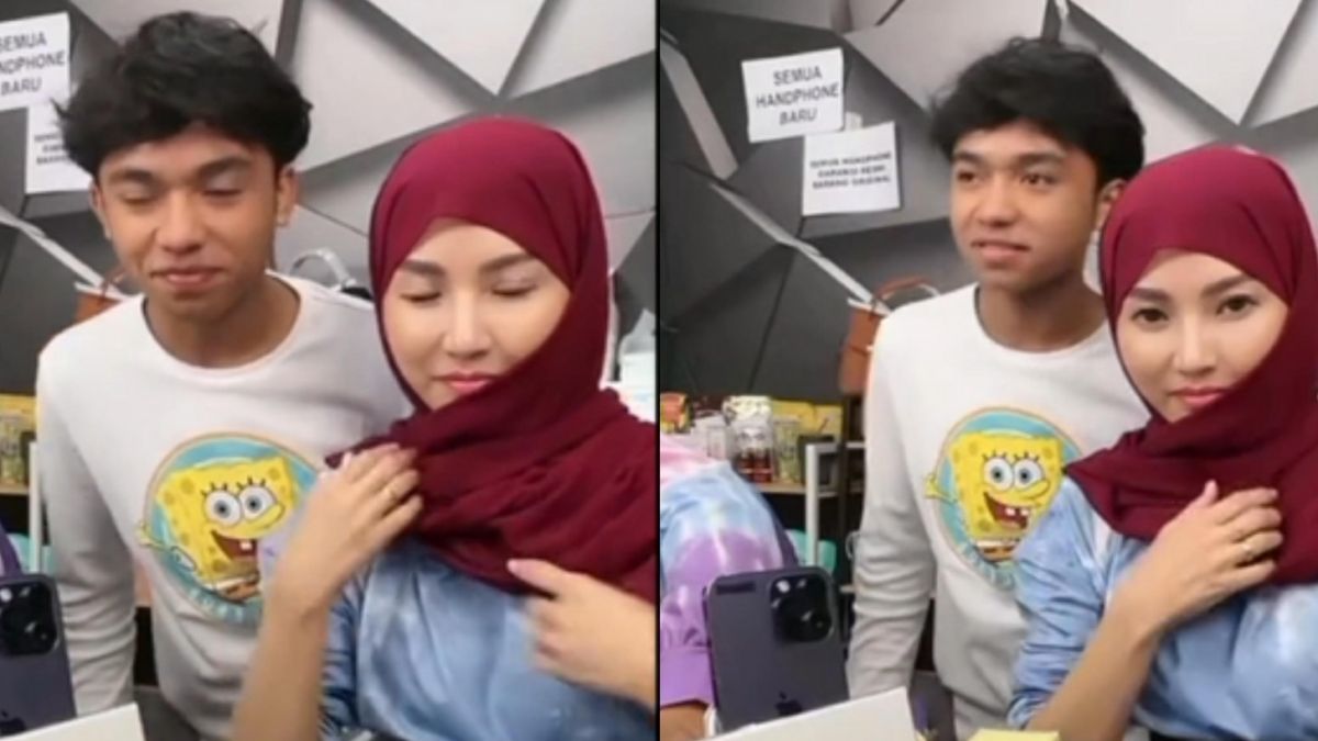 Momen Sarwendah pakai hijab [Screenshot TikTok @yulipanwar]