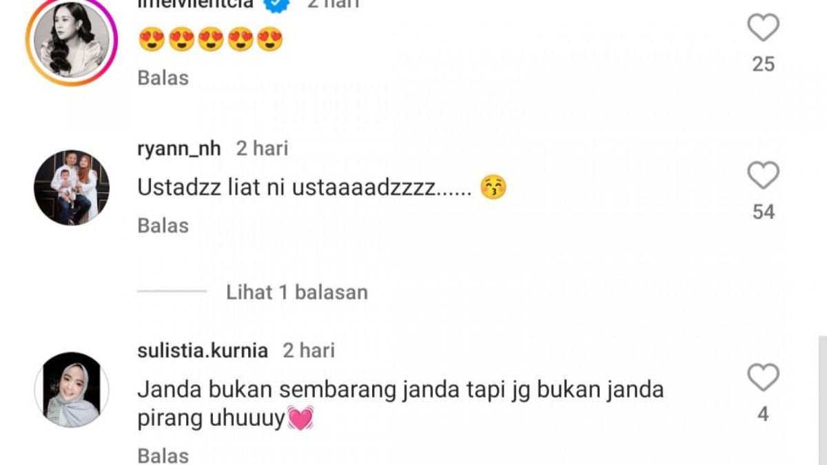Komentar warganet pada postingan Rachel Vennya (Instagram)