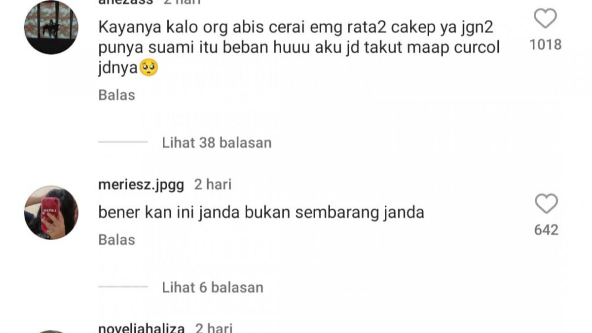 Tangkap layar kolom komentar Rachel Vennya [(Instagram)]