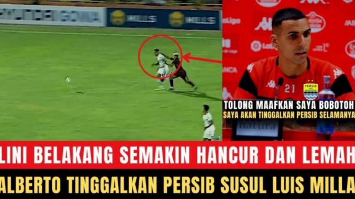 Tangkap laya konten hoaks tentang pemain Persib, Alberto Rodriguez. [YouTube/LIGANYA DAGELAN]
