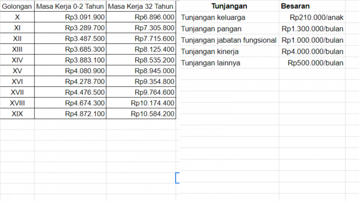 Gaji dan Tunjangan PPPK Dosen (Diolah oleh tim tasikmalaya.suara.com)